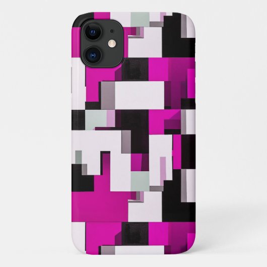 Coques Case-Mate iPhone Blocs abstraits violets (Dos)