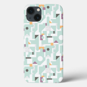Etui iPhone 13 Blocs constitutifs - bleu