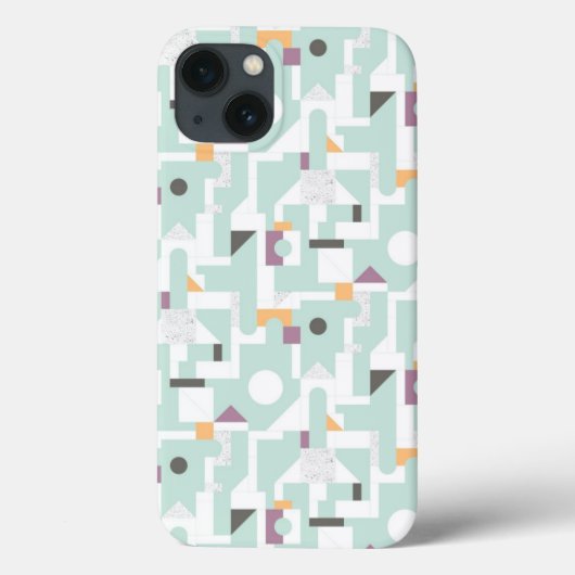 Coques Case-Mate iPhone Blocs constitutifs - bleu (Verso)