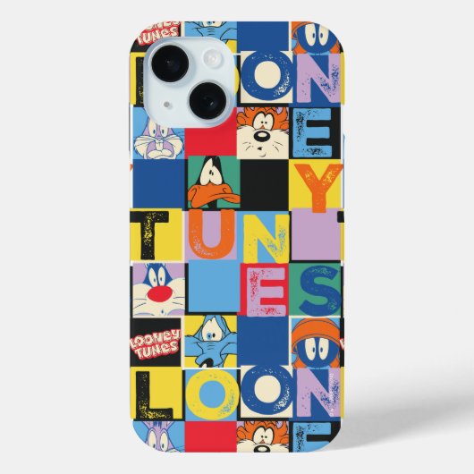 Coques Case-Mate iPhone Blocs de contrôle de caractères LOONEY TUNES™ (Verso)