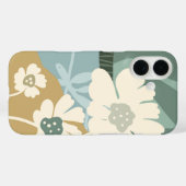 Coques Case-Mate iPhone Blocs de couleurs Cosmos Fleurs Silhouettes Modern (Verso (horizontal))