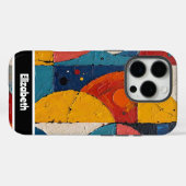 Coques Case-Mate iPhone Blocs de cubes personnalisables (Verso (horizontal))