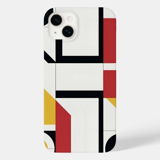 Coques Case-Mate iPhone Blocs géométriques modernes Gras (Verso)