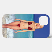 Coques Case-Mate iPhone Blonde Bikini Beach Babe (Verso (horizontal))