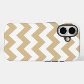 Coques Case-Mate iPhone Blonde Neutral Chevrons (Verso (horizontal))