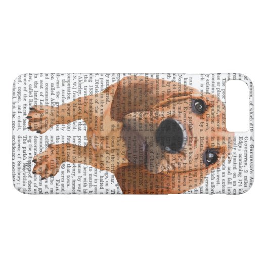 Coques Case-Mate iPhone Bloodhound Puppy (Dos (Horizontal))