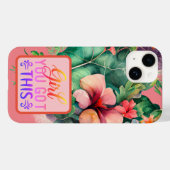 Coques Case-Mate iPhone Bloom Botanique Fille Vous Avez Obtenu Cette Citat (Verso (horizontal))