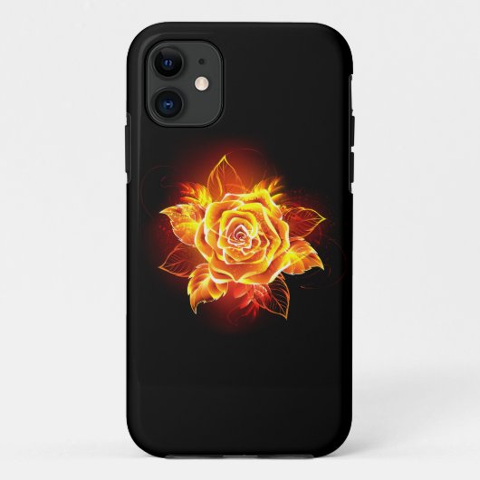 Coques Case-Mate iPhone Blooming Fire Rose (Dos)