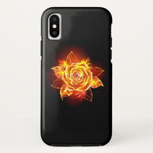 Coques Case-Mate iPhone Blooming Fire Rose (Dos)