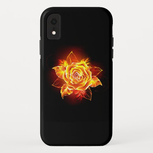 Coques Case-Mate iPhone Blooming Fire Rose (Dos)