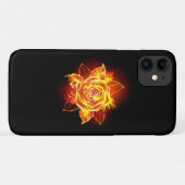 Coques Case-Mate iPhone Blooming Fire Rose (Dos (Horizontal))