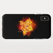 Coques Case-Mate iPhone Blooming Fire Rose (Dos (Horizontal))