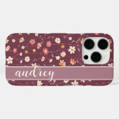 Coques Case-Mate iPhone Blooms rétro (Verso (horizontal))