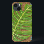 Coques Pour iPhone Bloquer l'impression de la paume sur l'Arrière - p<br><div class="desc">Chariklia Zarris a créé ce bloc d'impression de palmiers. Le brun de l'arrière - plan en osier crée une sensation de terroir éblouissante sur laquelle la feuille de palme se repose. Si vous ne pouvez pas posséder votre propre palmier,  c'est la meilleure chose à faire !</div>