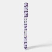 Coques Case-Mate iPhone Bloquer l'impression Fleurs carrelées violet (Verso / Droite)