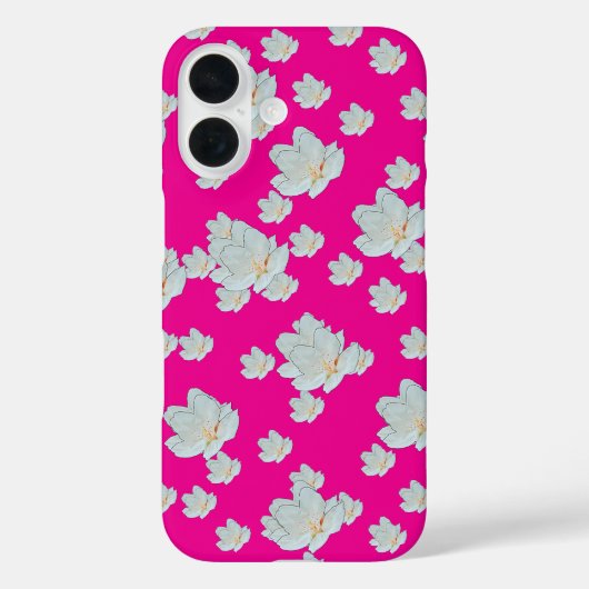 Coques Case-Mate iPhone Blossements Sur Rose Chaud (Verso)