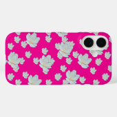 Coques Case-Mate iPhone Blossements Sur Rose Chaud (Verso (horizontal))