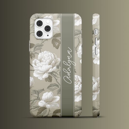 Coques Case-Mate iPhone Blossoms dans Sage