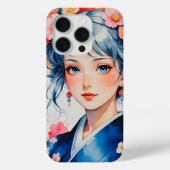 Coques Case-Mate iPhone Blossoms in Blue Kimono (Verso)
