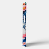 Coques Case-Mate iPhone Blossoms in Blue Kimono (Verso / Droite)