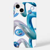 Coques Case-Mate iPhone Blue Abstract Designs Mobile Lovers (Verso)
