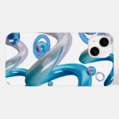 Coques Case-Mate iPhone Blue Abstract Designs Mobile Lovers (Verso (horizontal))