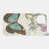 Coques Case-Mate iPhone Blue and Brown Butterfly (Verso (horizontal))