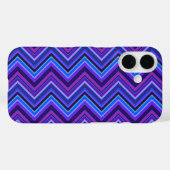 Coques Case-Mate iPhone Blue and purple zigzag (Verso (horizontal))
