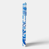 Coques Case-Mate iPhone Blue and White Paisley (Verso / Droite)