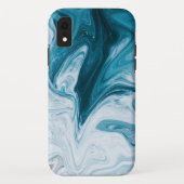 Coques Case-Mate iPhone Blue Beach Waves Abstract (Dos)