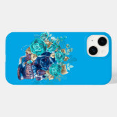 Coques Case-Mate iPhone Blue Bloom Requiem Tote Bag – Elegant Floral Art T (Verso (horizontal))