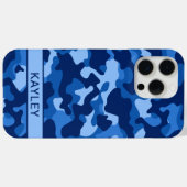 Coques Case-Mate iPhone Blue Camouflage Personalized Case-Mate iPhone Case (Verso (horizontal))