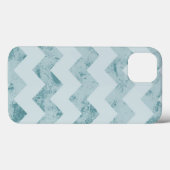 Coques Case-Mate iPhone Blue Chevron Grunge (Verso (horizontal))