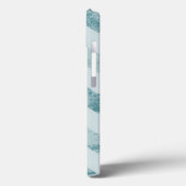 Coques Case-Mate iPhone Blue Chevron Grunge (Verso / Gauche)