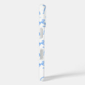 Coques Case-Mate iPhone Blue Coquette Bow Custom Name  (Verso / Droite)