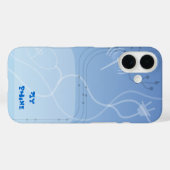 Coques Case-Mate iPhone Blue Cyberspace Web 2.0 (Verso (horizontal))