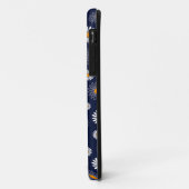 Coques Case-Mate iPhone Blue Daisies Floral Arrière - plan (Dos/Gauche)