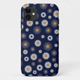 Case-Mate iPhone Case Blue Daisies Floral Arrière - plan