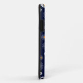 Coques Case-Mate iPhone Blue Daisies Floral Arrière - plan (Dos/Droite)