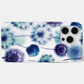 Coques Case-Mate iPhone Blue Dandelion Watercolor (Verso (horizontal))