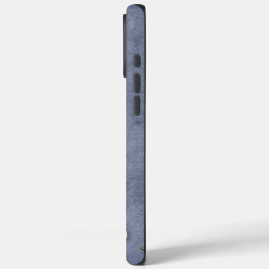 Coques Case-Mate iPhone Blue Denim Floral Monogrammed (Verso / Gauche)