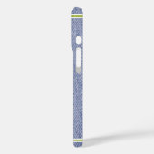 Coques Case-Mate iPhone Blue Denim Look enseignant (Verso / Gauche)