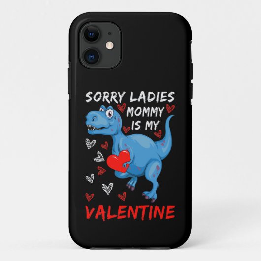 Coques Case-Mate iPhone Blue Dinosaur Désolé Mesdames maman est ma Saint V (Dos)