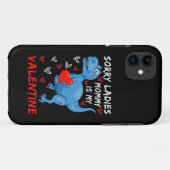 Coques Case-Mate iPhone Blue Dinosaur Désolé Mesdames maman est ma Saint V (Dos (Horizontal))
