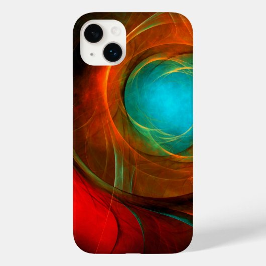 Coques Case-Mate iPhone Blue Eye Moderne Abstrait Art Cool Motif #16 (Verso)