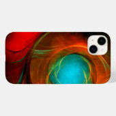 Coques Case-Mate iPhone Blue Eye Moderne Abstrait Art Cool Motif #16 (Verso (horizontal))