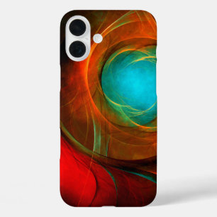 Coques iPhone 16 Plus Blue Eye Moderne Abstrait Art Cool Motif #16