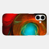 Coques Case-Mate iPhone Blue Eye Moderne Abstrait Art Cool Motif #16 (Verso (horizontal))
