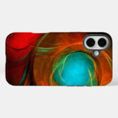 Coques Case-Mate iPhone Blue Eye Moderne Abstrait Art Cool Motif #16 (Verso (horizontal))