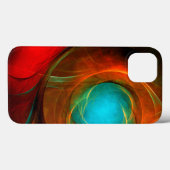 Coques Case-Mate iPhone Blue Eye Moderne Abstrait Art Cool Motif #16 (Verso (horizontal))